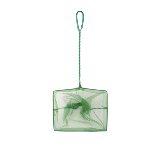 Filet carré pour aquarium 25,5 x 20 x 36 cm Filet fin pour poissons d'aquarium Petite épuisette avec poignée en plastique Accessoires