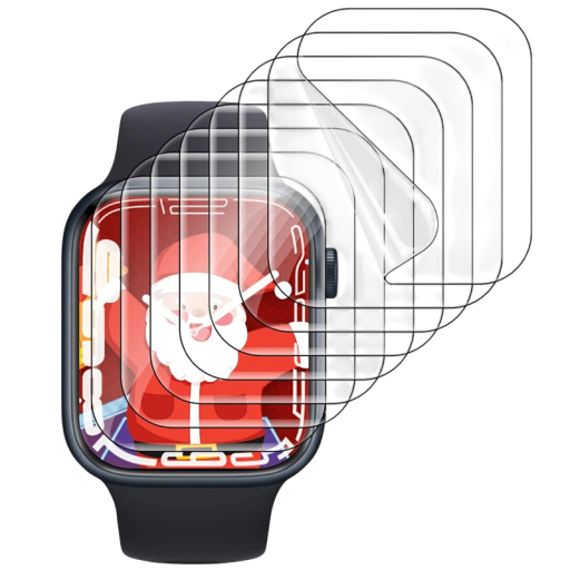 Films hydrogel anti-bulles 5 pcs pour Apple Watch 7 41 mm HD ultra-mince protection d'écran flexible doux