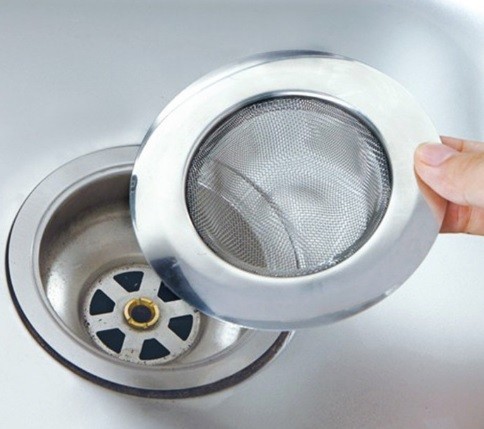 Filtre en acier inoxydable pour lavabos et douches