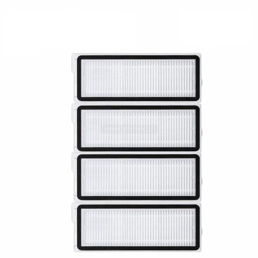 Filtres HEPA de rechange pour aspirateur robot 4 pcs 110 x 42 mm cartouches filtrantes pour Roborock Q Revo MaxV Q Revo S et Q Revo Pro