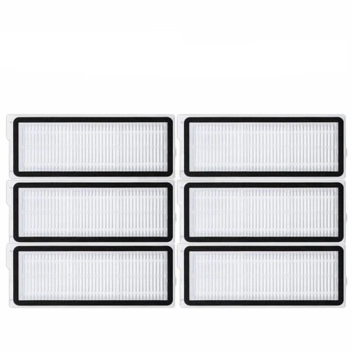 Filtres HEPA de rechange pour aspirateur robot 6 pcs 110 x 42 mm filtres à poussière pour Roborock Q Revo MaxV Q Revo S et Q Revo Pro