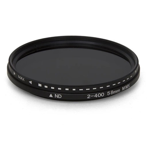 Filtro ND variável ND2–ND400 67mm para objectivo de câmara Escurecedor de luz Filtro fotográfico Acessório para DSLR e mirrorless