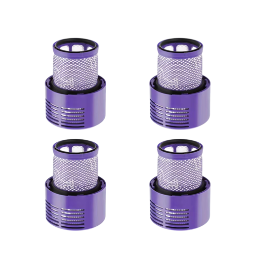 Filtros HEPA compatíveis 4 pcs Dyson V10 SV12 Filtro de substituição lavável Acessórios Resistência até 105 ℃ Desempenho duradouro