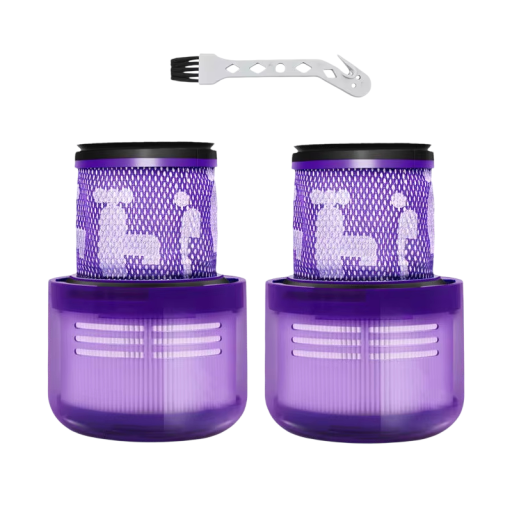 Filtros HEPA de alta eficiência 2 pcs 13 x 9 x 6,7 cm para Dyson V11 Animal V11 Torque Drive V15 Detect Peças de substituição laváveis