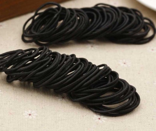Fines élastiques à cheveux - 100 pièces