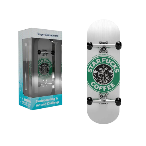 Fingerboard 9,9 x 2,9 cm Biała deskorolka palcowa Mini zabawka na palce Hobby zabawka z czujnikiem antyciśnieniowym Antystresowy prezent dla dzieci i nastolatków