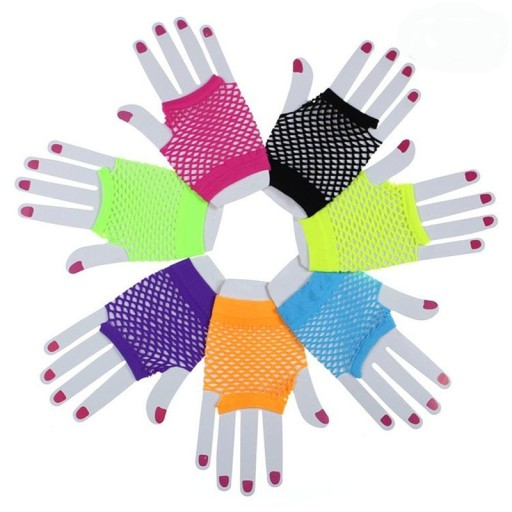 Fingerlose Damen-Mesh-Handschuhe