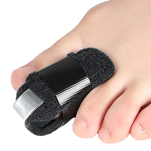 Fingerstøtte 10 x 11 cm Korrektor til fingre Ortose til skæv tommelfinger Stabilisering af finger og smertelindring ved heling af brud
