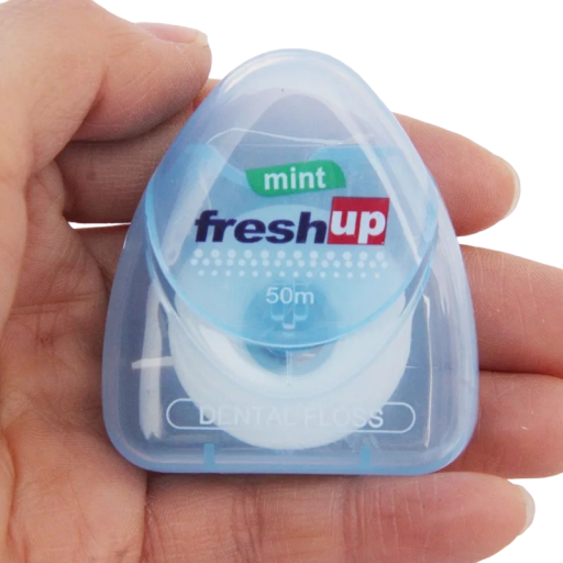 Fio dental de menta Fio dental com sabor a menta 1 rolo 5 m