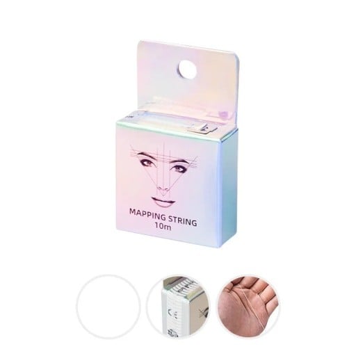 Fir de colorare pentru marcarea sprâncenelor și buzelor 10 m Un instrument cosmetic pentru marcarea precisă a formei în 4 variante de culoare la alegere