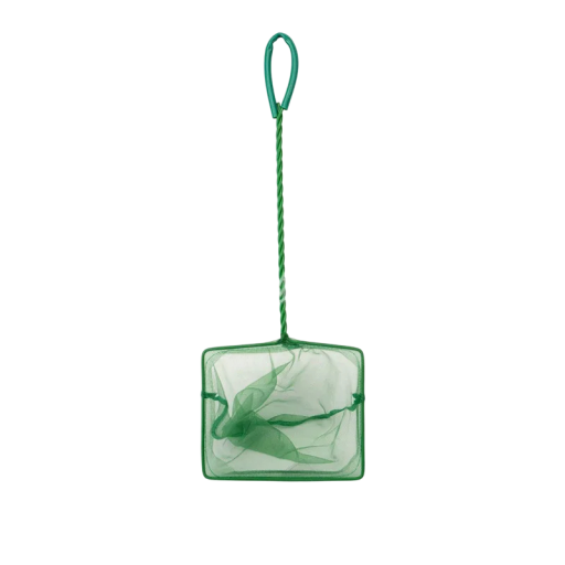 Firkantet akvarienet 15,5 x 12,5 x 31 cm fint net til akvariefisk lille fiskenet med plastikhåndtag akvarieudstyr