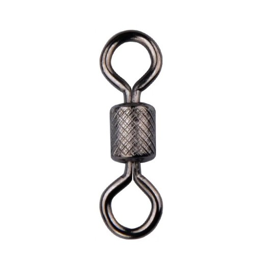 Fishing Bearing Swivel with Safety Catch 7 mm 8 kg 50 pcs Sturdy Connector to Prevent Tangles Quick Bait Change Reliable Assembly