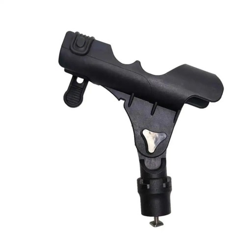 Fishing Rod Holder for Kayak and Boat with Sliding Base PVC Boat Raft ABS Plastic Adjustable Rotatable 360° Mounting Kit