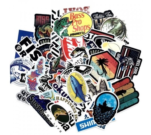 Fishing Stickers 50 pcs E189