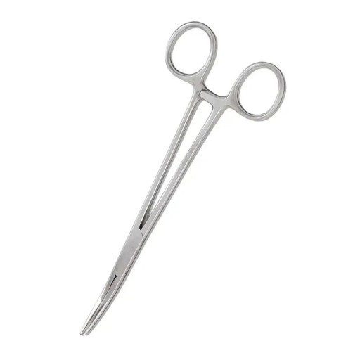 Fisketang i rustfrit stål med buet spids til fjernelse af kroge 18 cm Robust fisketang med ergonomisk håndtag Holdbar tang til fjernelse af kroge