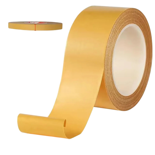 Fita adesiva dupla face 5 m x 1/2 cm Transparente com padrão de grelha forte