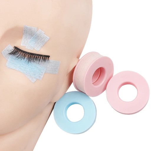 Fita de gel de silicone não tecido para os olhos 1,7 x 1,3 x 4,5 cm Almofada de proteção médica para extensão de pestanas Fixação das pestanas