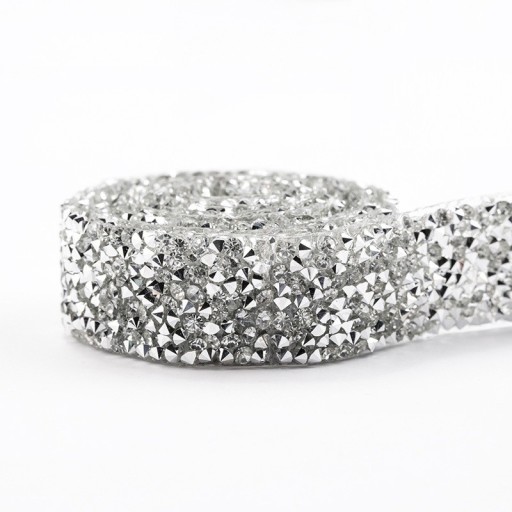Fita decorativa com cristais