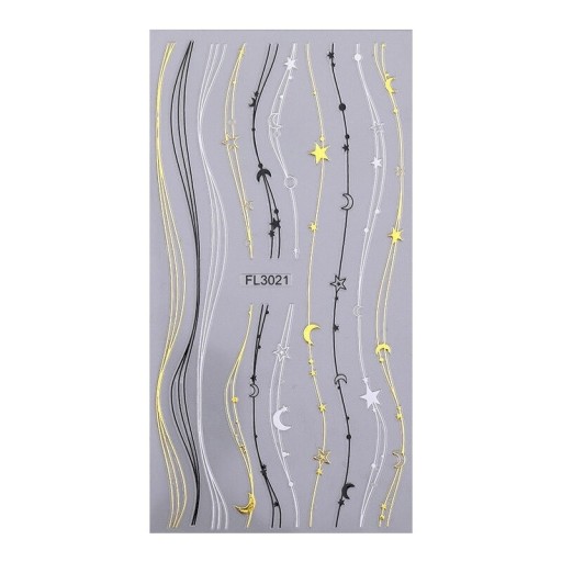 Fitas decorativas autocolantes para unhas