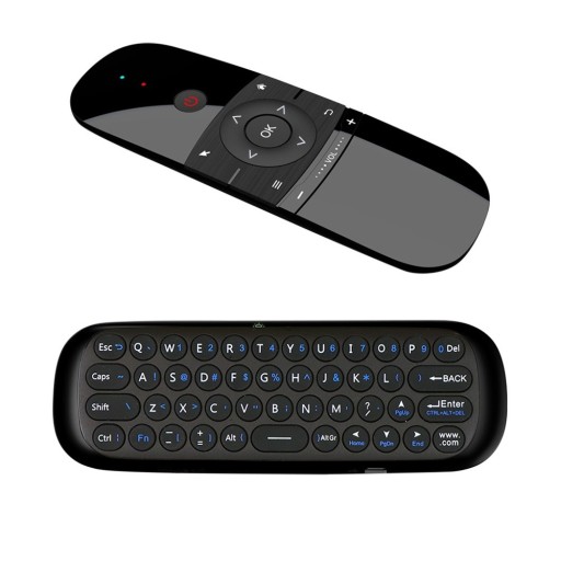 Fjernbetjening med trådløst tastatur