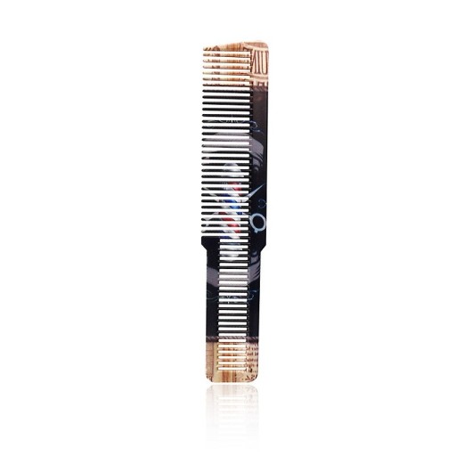 Flad antistatisk frisørkam Flad hårklippekam Varmebestandig plastikkam til professionel brug 19,7 x 3,5 cm