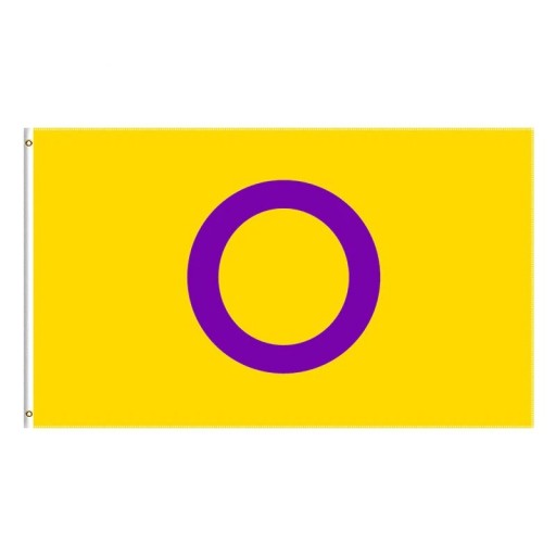 Flaga dumy interseksualnej 60 x 90 cm