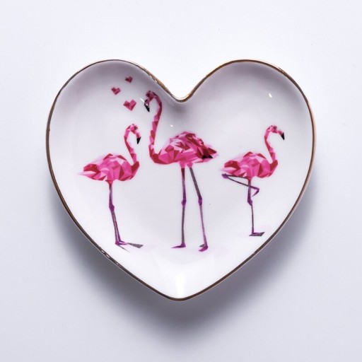 Flamingo dekorationstallerken