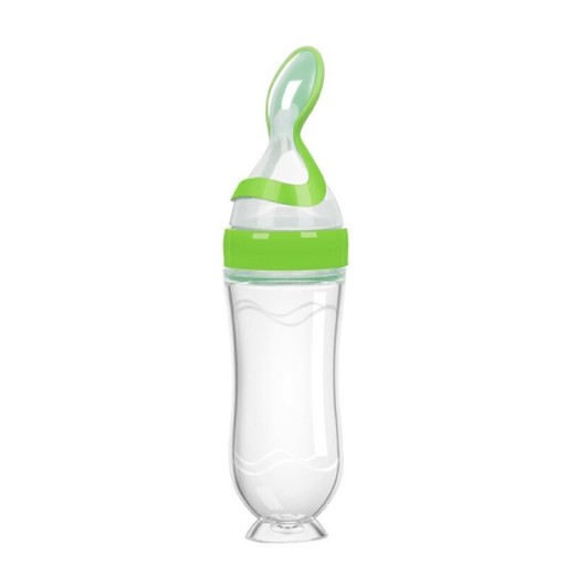 Flasche mit Fütterlöffel 21 x 6 cm