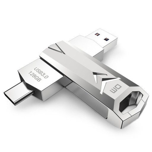 Flash disk dual prateado
