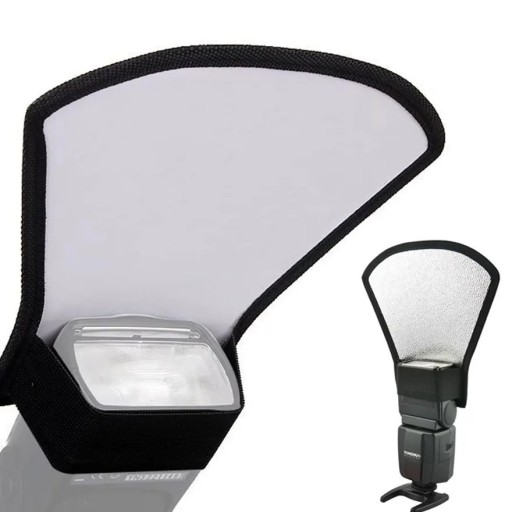 Flash Softbox 11 x 18 x 20 cm Reflector with Diffuser for External Flashes for Canon and Nikon Cameras