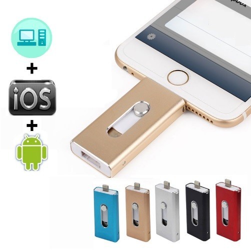 Flash USB pendrive 2 az 1-ben iPhone-hoz - 8 GB - 64 GB