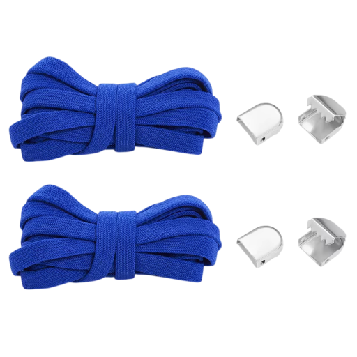 Flat Elastic Laces 8 mm 105 cm 1 Pair Quick Lacing Without Tying for Trainers Children and Adults Universal Accessory