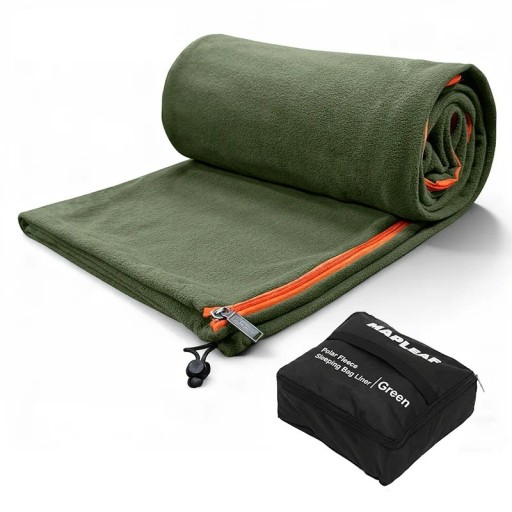 Fleece-Einlage für Schlafsäcke mit Reißverschluss 80 × 185 cm waschbare weiche Einlage für Camping Tourismus Reisen