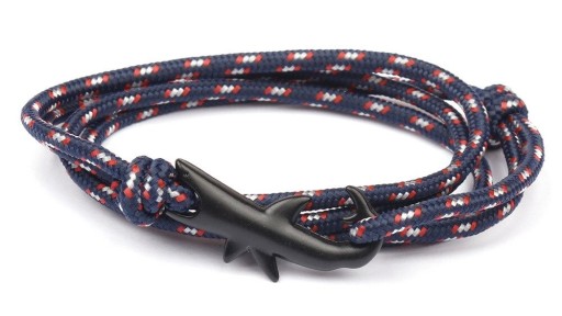 Flerlagers string armband haj