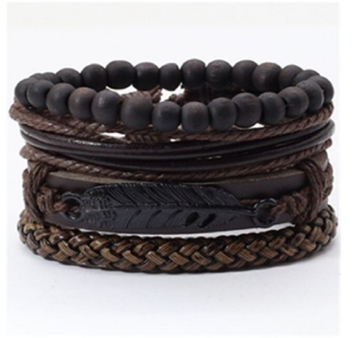 Flerlags armbånd 4 stk.