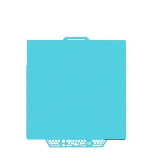 Flexibele stalen plaat 256 × 256 mm CryoGrip Glacier Fijne universele textuur voor meerdere materialen compatibel met Bambu Lab P1 en X1