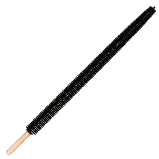 Flexibelt rengöringsborste 75x65 cm med trähandtag för radiatorer, kylare, torktumlare, tvättmaskiner och ventilationsöppningar, damm- och ludborttagare