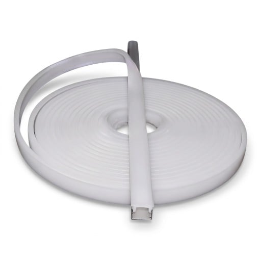 Flexibilní silikonový profil na LED pásek Šířka 13 mm Výška 5 mm Bílý silikon Ohebný kryt i náhradní stínidlo do stropních svítidel