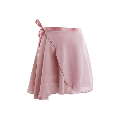 Flickors danskjol med lätt genomskinligt polyester för balett, dans och uppträdanden