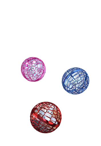 Fliegender LED-Spinnerball