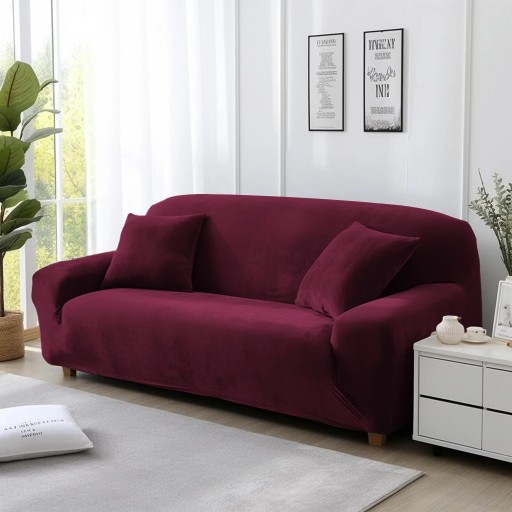 Fløjlsofabetræk 3-personers 190x230 cm Elastisk sofabetræk Farverigt hjørnesofabetræk til stuen
