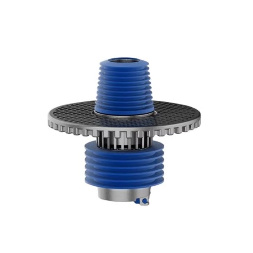 Floor Drain Connector for Washing Machine with Anti-Odour Seal, Blue and Grey, Universal 30–46 mm, for Waste from Washing Machine and Sink