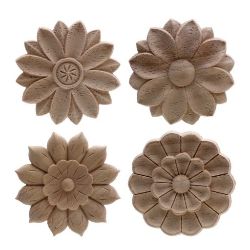 Flor decorativa tallada