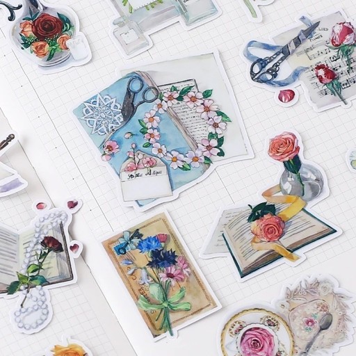 Flower Stickers 20 pcs E336