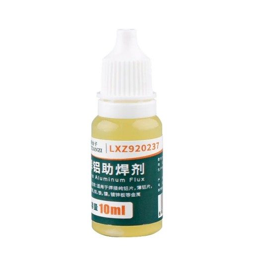 Flux de soudage liquide 10 ml pour aluminium, cuivre, inox et plaques métalliques, non destiné à l'électronique avec flacon précis pour un dosage facile