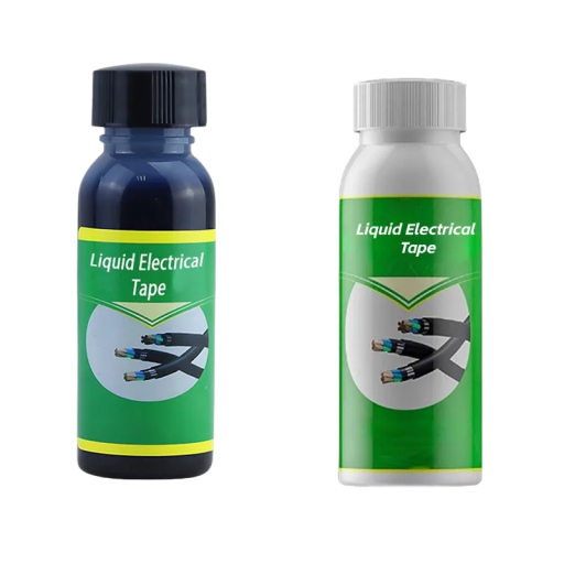 Flydende isoleringstape 2 stk. hvid og sort 100 ml Flydende tape til isolering af elektriske ledninger og kabler