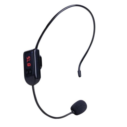 FM bezdrôtový headset mikrofón