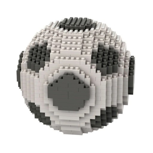 Fodboldbyggesæt 9 x 9 cm Mini 3D-boldmodel Kreativt byggesæt til fodboldfans Rumdekoration Sammenklappelig sportssouvenir