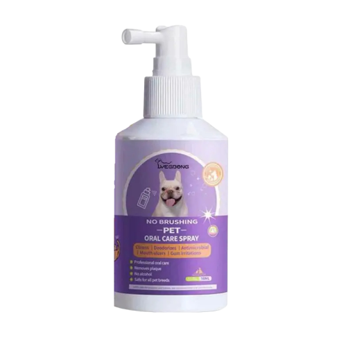 Fogtisztító spray macskáknak és kutyáknak Fogápolás Fogkőmegelőző fogspray házi kedvenceknek 50 ml