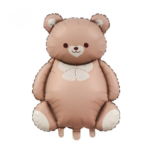 Foil Balloon 89 x 65 cm in the Shape of a Bear Inflatable Decoration for Birthday Celebrations, Valentine's Day, Children's Parties and Themed